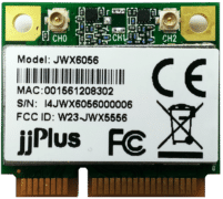 JWX6056 | 802.11ac/a/b/g/n_2×2@2.4/5GHz_QCA9882_PCIe 1.2_Mini PCIe_2 x U.FL Connector