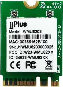WMU6203 | 802.11ac/a/b/g/n MU-MIMO_2×2@2.4/5GHz_RTL8822BU_USB 2.0(WiFi + BT)_M.2 2230_2 x MHF4